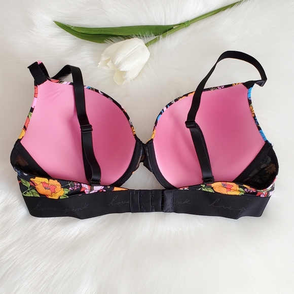 VICTORIA'S SECRET PINK PUSH-UP BRA SIZE 36D - Picture 4 of 7